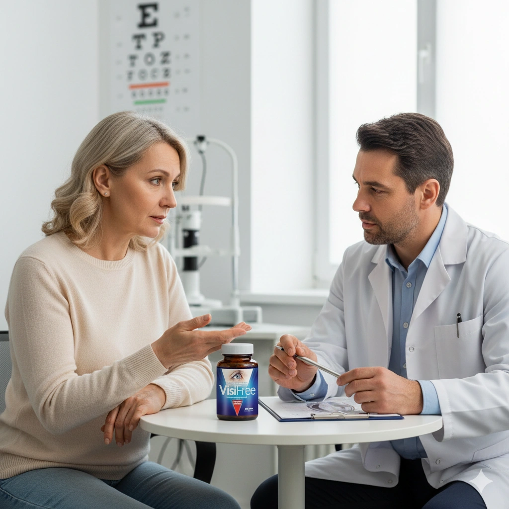 VisiFree Eye Care Supplement Bottles